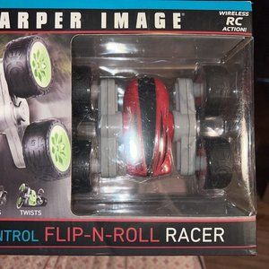 SHARPER IMAGE Remote Control Flip-N-Roll Racer Red Body NEW